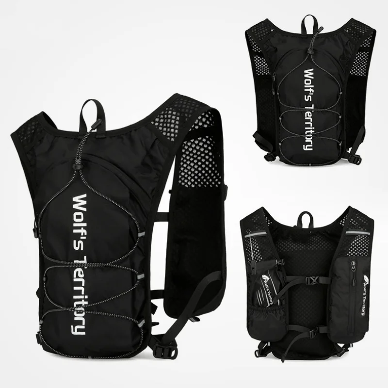 Running Vest Backpack Marathon Hydrating Backpack Ultralight Breathable Reflective Trail Water Bottle Storage Running Backpack