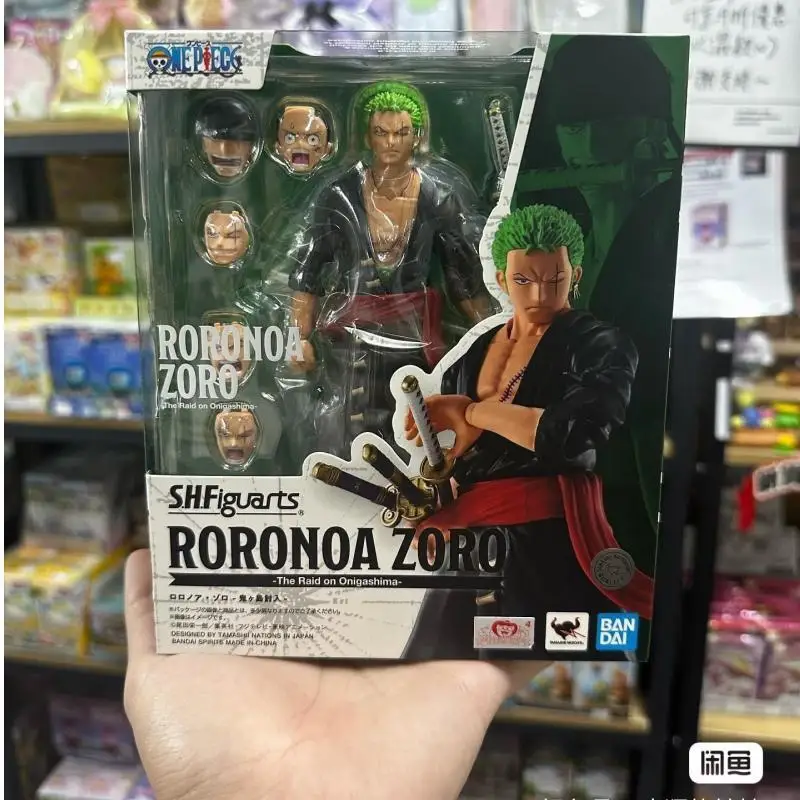 

in stock Bandai S.H.Figuarts shf zoro One Piece Roronoa Zoro Invasion of Onigashima Action Figure Collectible Gift Toy