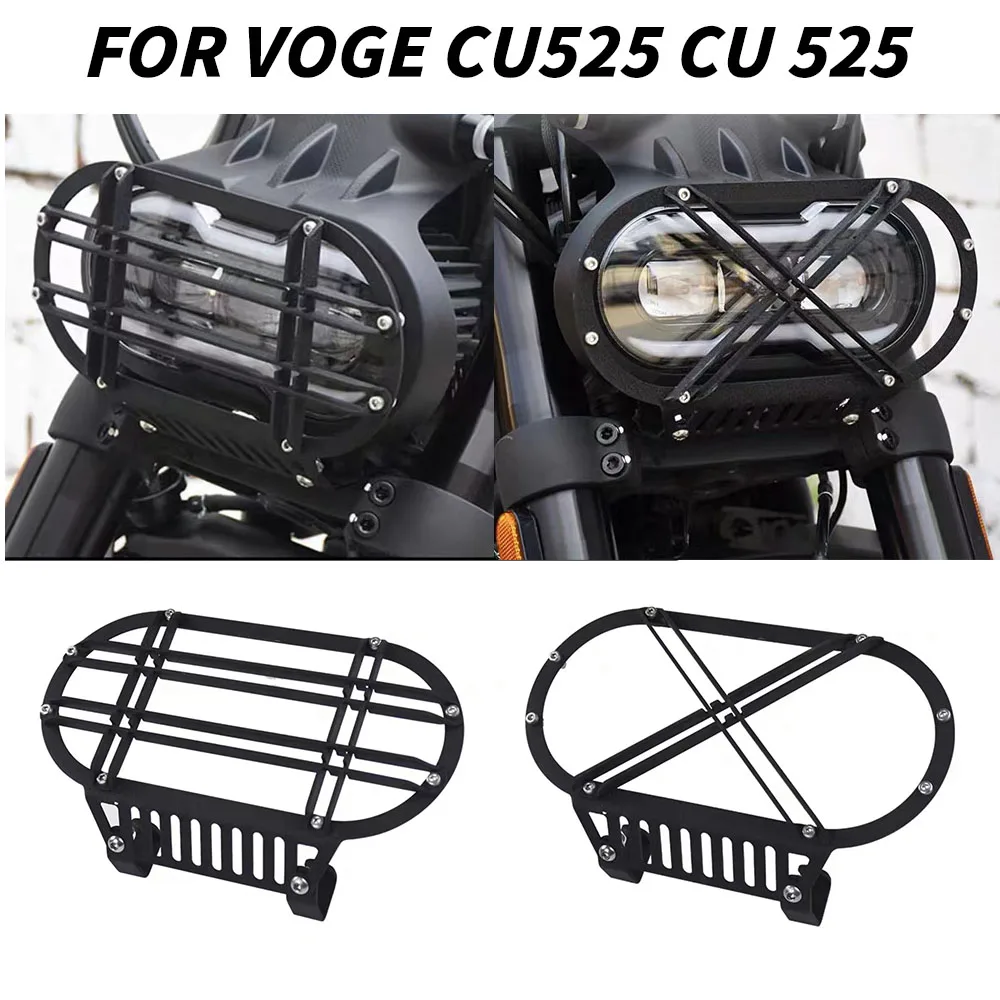 For Voge CU525 CU 525 Motorcycle Headlight Guard Headlight Protector Cover Voge CU525 CU 525