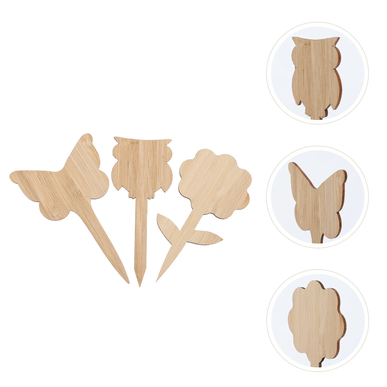 

60Pcs Bamboo Plant Labels Eco Friendly Garden Markers Flower Bed Inserts Plant Name Tags Gardening Decorations