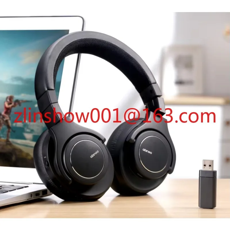 New Arrive Panorama Audio ANC Dual Wireless BT 2.4G BT40NC Plus 360 Wireless Headphone Hybrid Noise Cancelling Gaming Headset