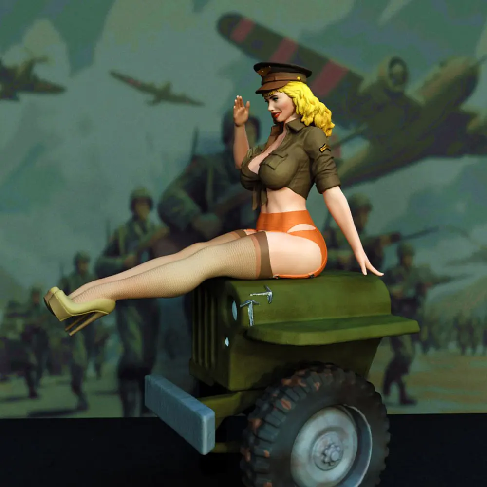 1/24/18 scale resin figurine character model, high-fidelity model action figure, not painted, perfect for gaming and collection