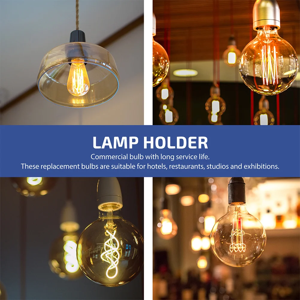 

20Pcs Lamp Base Bulb Holder Screw Mini LED Lamp Socket High Temperature Resistant Electrical Test Circuit Home Experiment