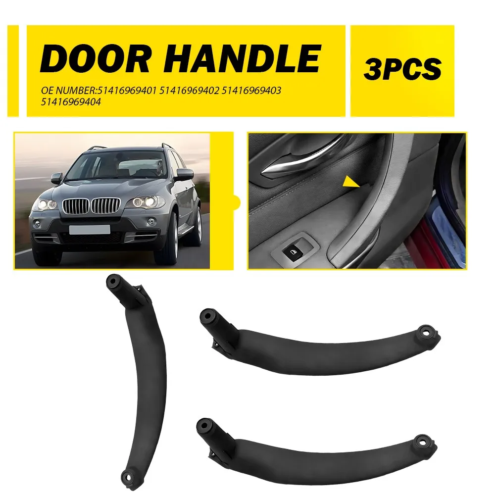 51416969401 Interior Door Pull Handle Trim For Cover For BMW X5 E70 X6 2007-2014 Passenger Side 5141 6969 401