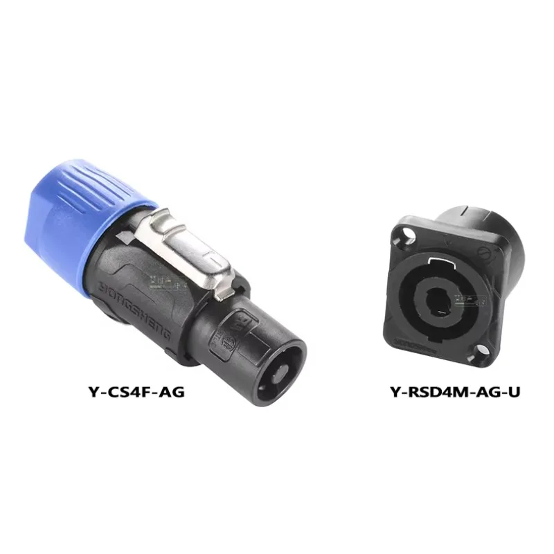 1 Uds Yongsheng Y-CS4F-AG conector de altavoz de cuatro núcleos Ohm XLR conector de Audio accesorios HIFI para fiebre