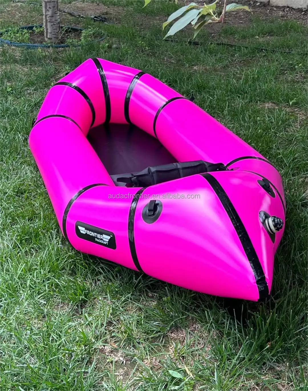 2024 Frontier New TPU Backpacking Inflatable Kayak Packraft Boat in Calm Water