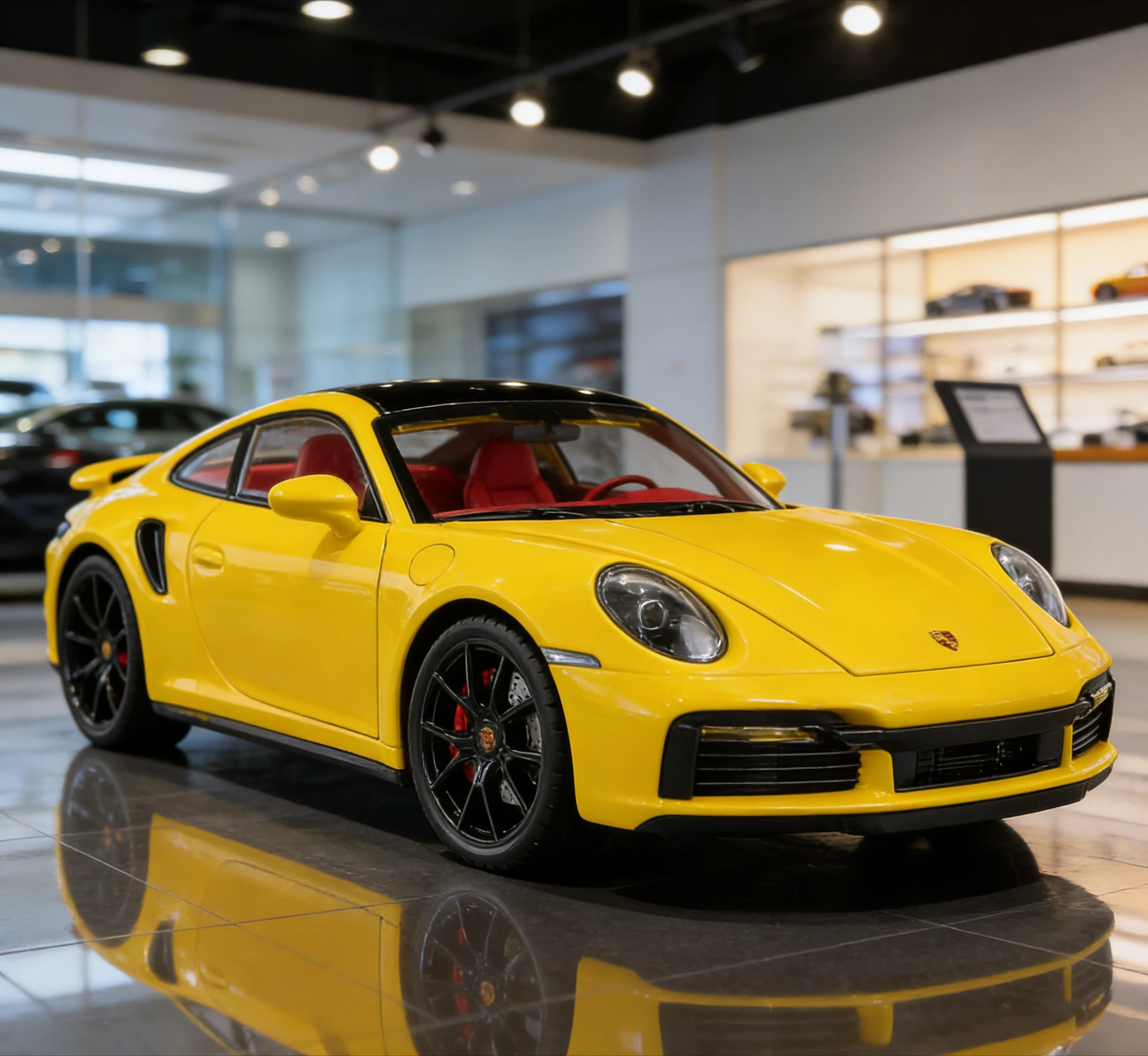 

Officially Licensed 1:24 Porsche 911 Alloy Diecast Model, Lights & Pull Back, Realistic Collectible Decoration & Gift