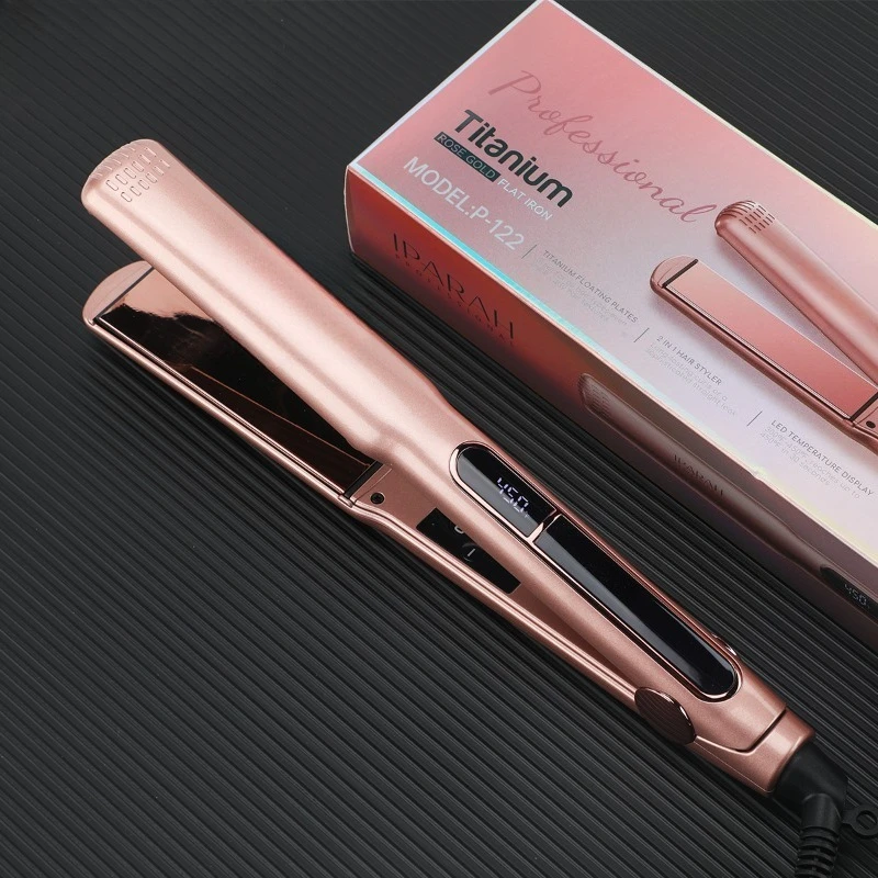 

IPARAH P-122 Professional Female Electric Flat Iron New Titanium Hair Straightener with Temperature Display