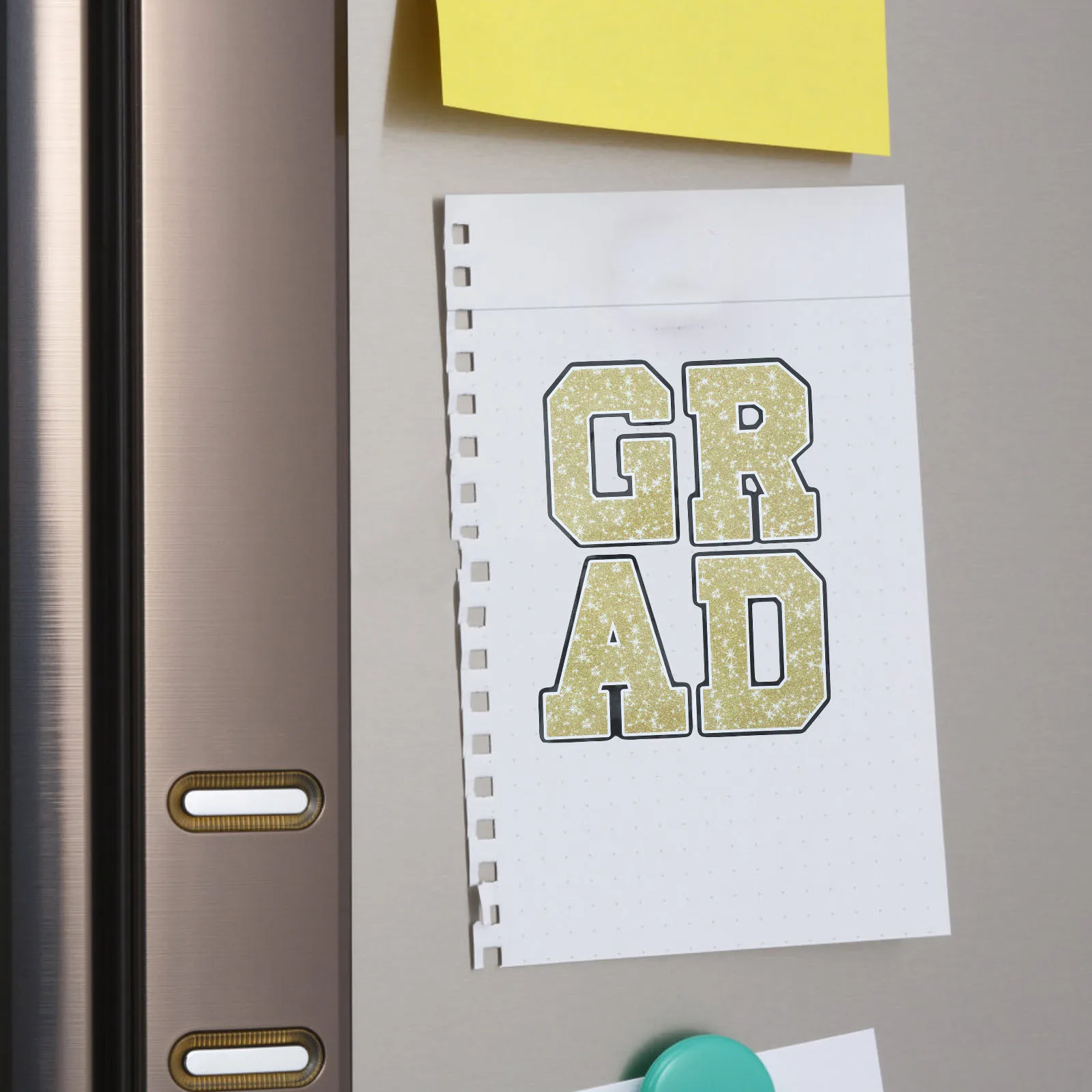 

Stickers Graduation Car Magnets for Day Fridge Decoration Keepsakes Magnetic Golden Graduates Travel