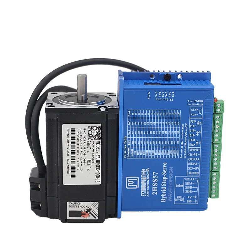 

2-фазный драйвер двигателя с замкнутым контуром 2HSS57 Двигатель с замкнутым контуром 57J1880EC-1000-LS 2,2 нм 5 А для станка для лазерной резки