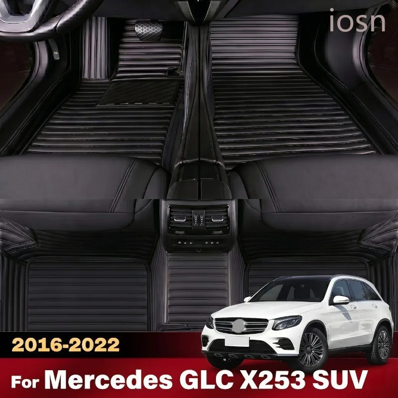 Alfombrillas Personalizadas Para El Suelo Del Coche, 3D, Para Mercedes Glc X253 Suv 2016-2022, Para Todo Tipo De Clima, Impermeables, Cobertura Total, Accesorios Para Automóviles, Alfombras Para Pies — -35%, 18.89€ Coupon, from 33.59€ – 35% descuento – €33.59