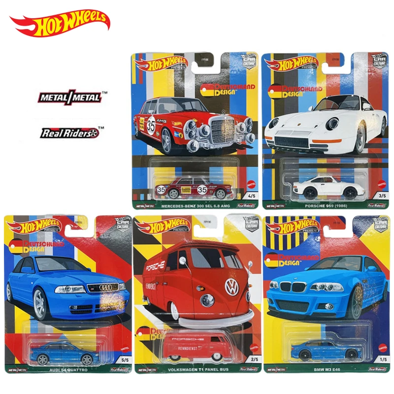 Original Hot Wheels Car Culture Deutschland Design Diecast 1/64 Metal Model Car Toy Collectible Kids Toys for Boys Alloy Gift