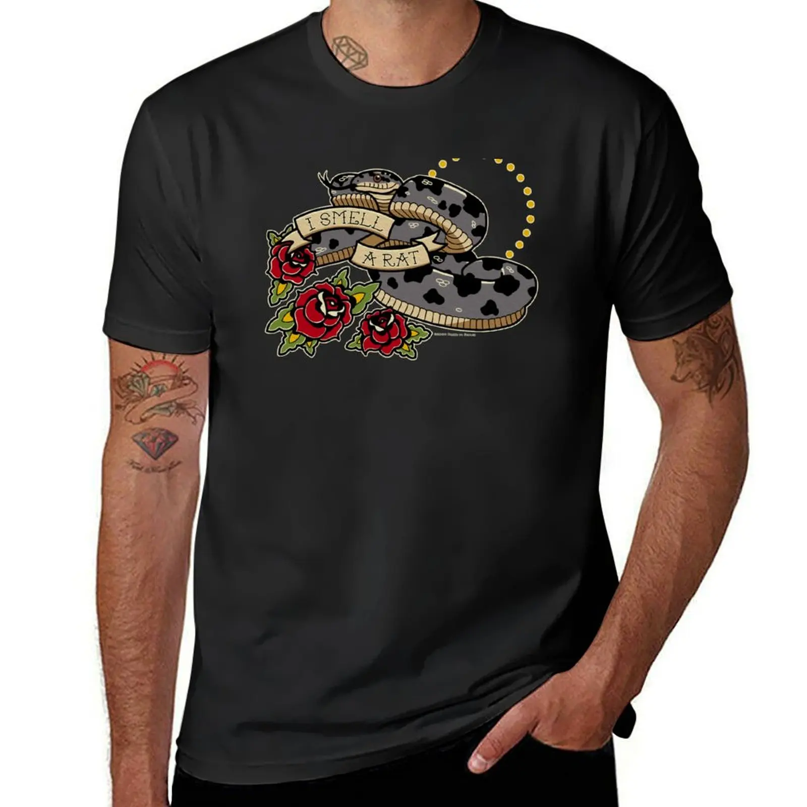 I Smell a Gray Ratsnake T-Shirt sublime blacks Aesthetic clothing mens cotton t shirts