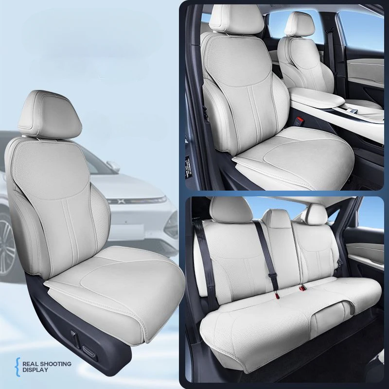 Car Seat Cushion for Xpeng G6 2023-2025 Leather Breathable Cover Interior Accessories Semi-wrapped Ventilated Four-season Pad