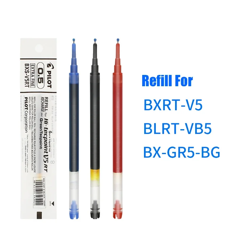 LifeMaster Pilot Refill for Hi-Tecpoint V5RT Gel Refills Blue Black Red 0.5 Mm Writing Supplies BXS-V5RT