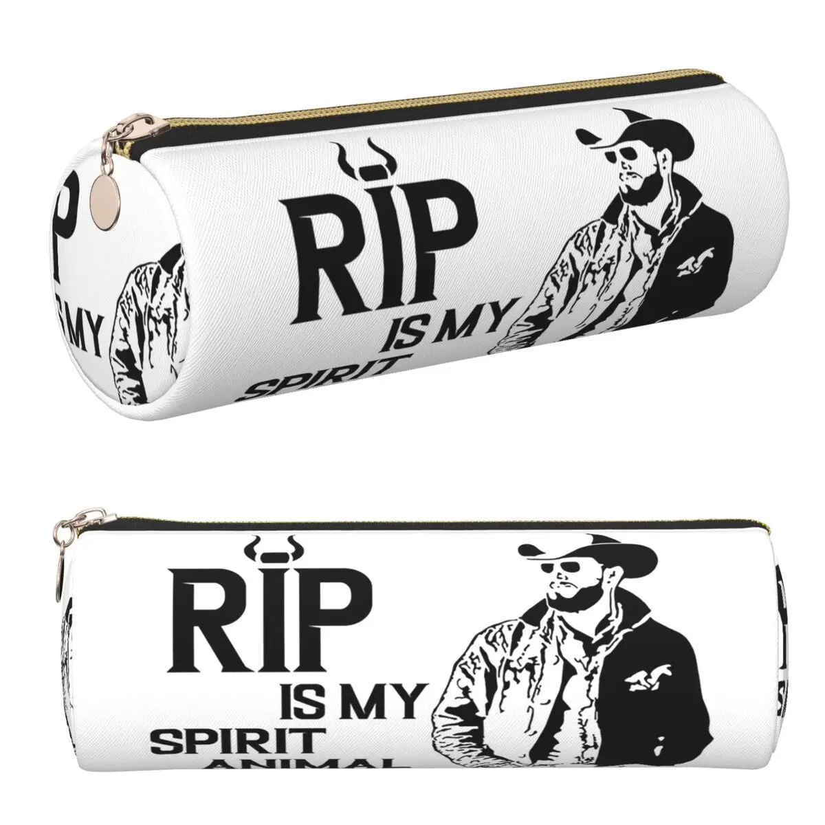 Rip Wheeler Rip Is My Spirit Animal Dutton Ranch Yellowstone Federmäppchen, Stifthalter, zylindrische Stiftbox, Bleistiftbeutel für Kindergeschenke