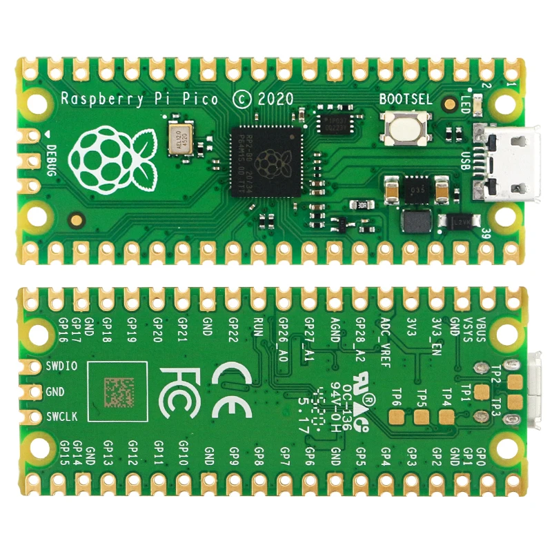 Raspberry Pi Pico RP2040 Microcontroller Chip Dual-Core 264KB ARM Cortex M0+ Processor Low-Power