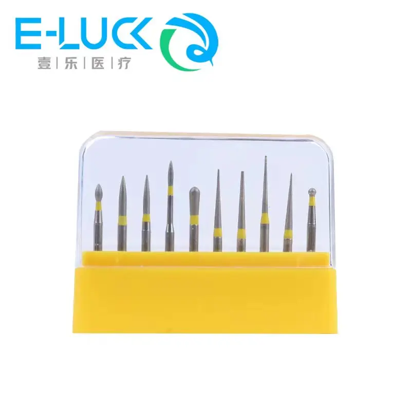 10 Buah/Boks Berlian Dipoles Gigi Bur FG-105 Penggunaan Handpiece Kecepatan Tinggi