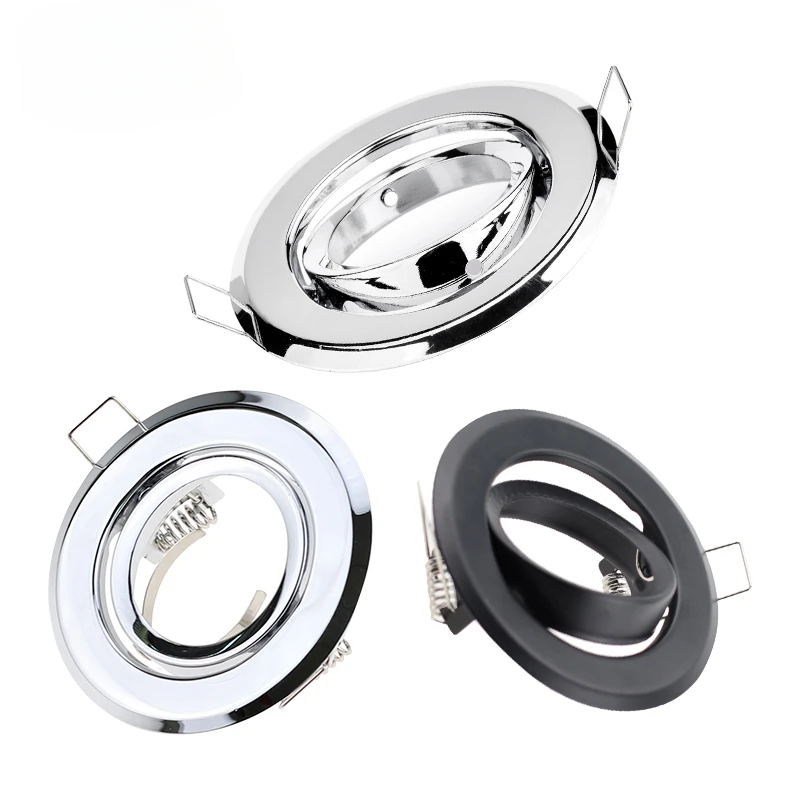 

Led Recessed Ceiling Downlight Round White Zinc Alloy Ceiling Light Frame Lamp Ceiling Light Accessories GU10 MR16 Led Lights