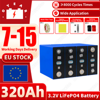 3.2V 320Ah LiFePO4 8000+ Cycles Grade A Prismatic DIY 12V 24V 48V High Capacity Battery Pack for Solar RV EU Stock Fast Delivery