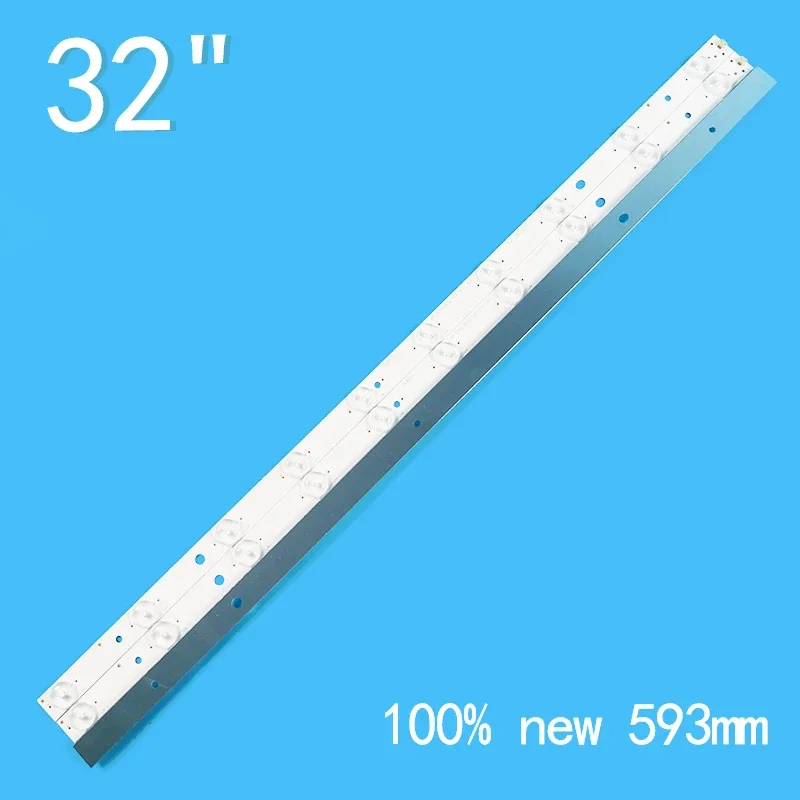 New 3PCS/lot 593mm 10LEDs 3V For 32" LCD TV PLD32T710 LED502 RF-DH320E32-1001S-01 A0 backlight strip