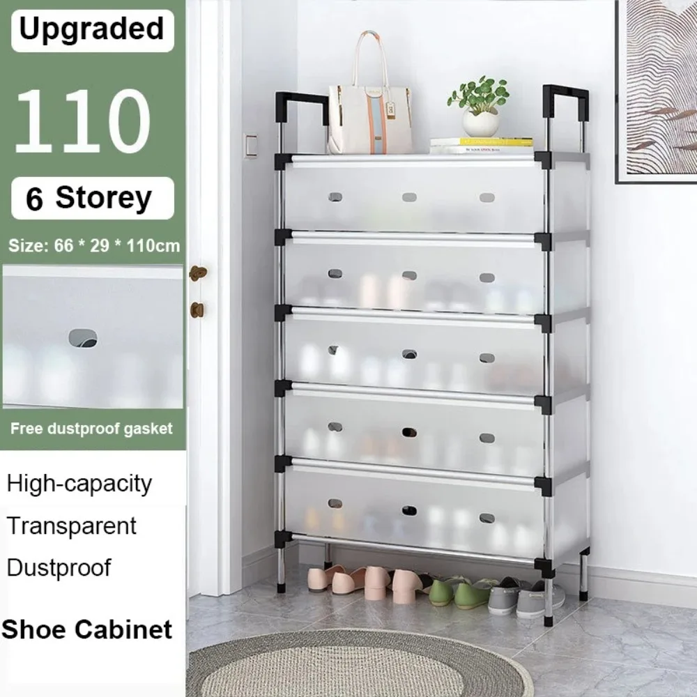 Simple Multilayer Shoes Rack DIY Assemble Space-Saving Shoe Cabinet Multi-Functional Household Economical Space Saving Shoe Rack