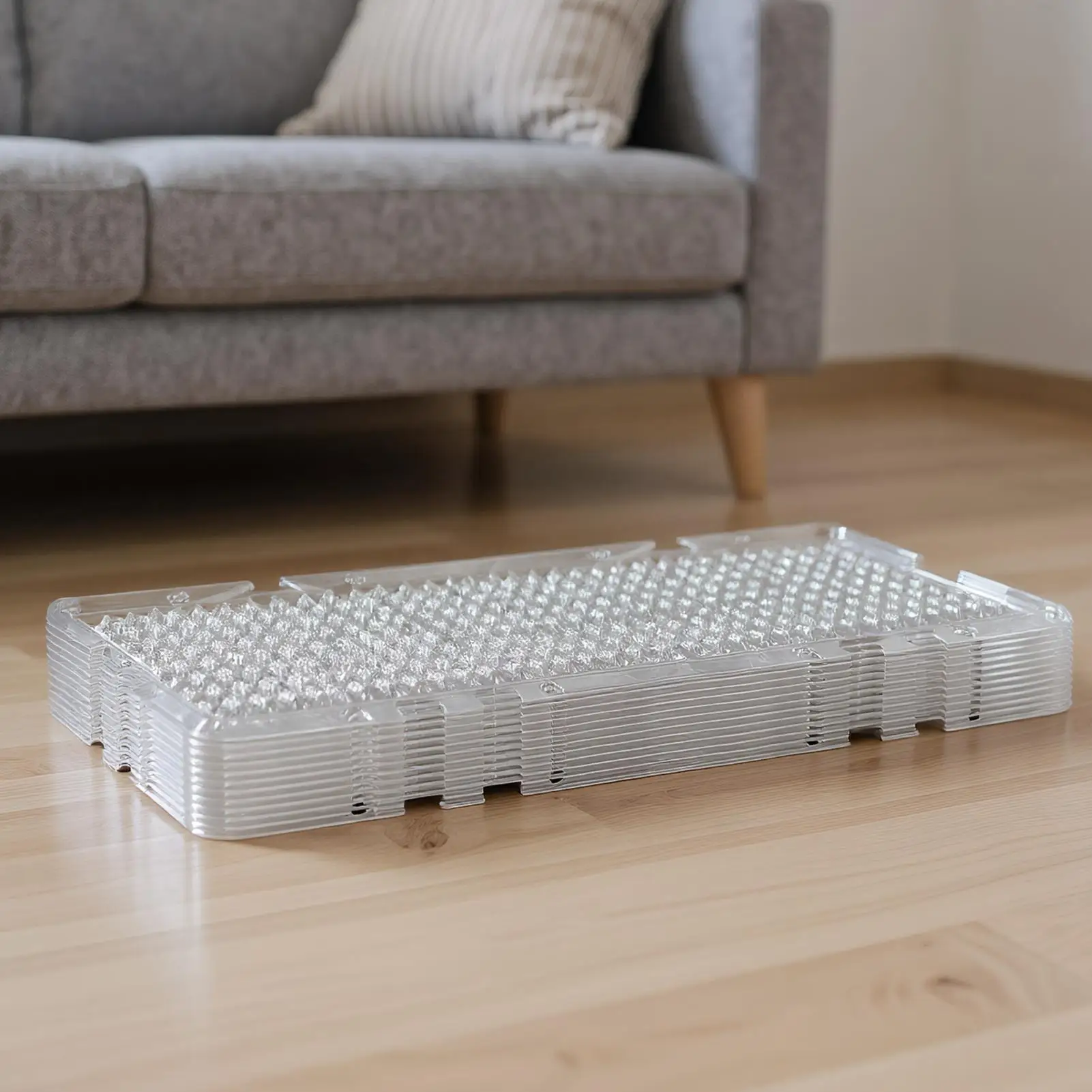 Cat Deterring Mat 10-Piece Cat Repeller Scat Mat For Furniture Heavy-Duty Pet Training Pads For Scratch Prevention Garden Plant