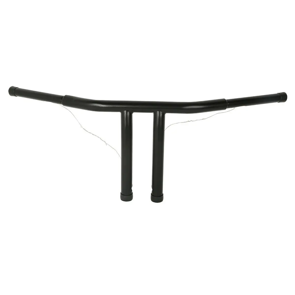 Black T-Bar Motorcycle Handlebar 31" Width 9.5" Rise 2.2" Center Mount, Universal Fit for 1" Standard Risers Replacement