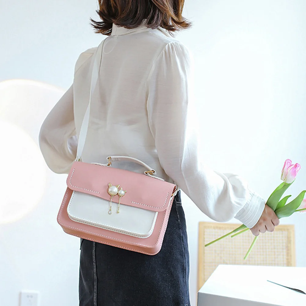 

1Set DIY Knitting Bag Making Kit PU Handbag Craft Set for Birthday Christmas Gift Large Capacity Shoulder Crossbody Bag