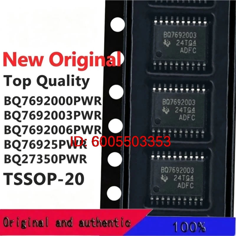 (5 Pieces) BQ7692000PWR BQ7692003PWR BQ7692006PWR BQ76925PWR BQ27350PWR TSSOP-20 New Original