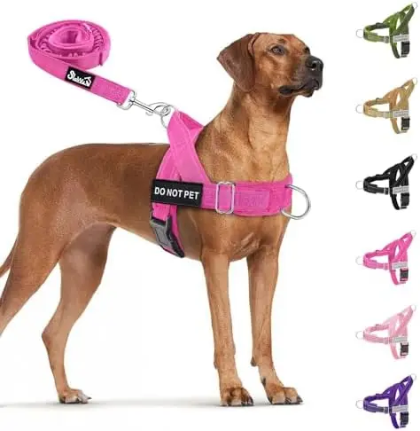 

Lightweight Dog Harness for Medium Large Dogs – Reflective & Soft Design