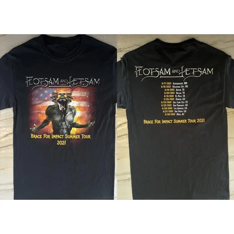 

Новый тур Flotsam And Jetsam 2021, подарок для фанатов, рубашка унисекс S-5XL SS263