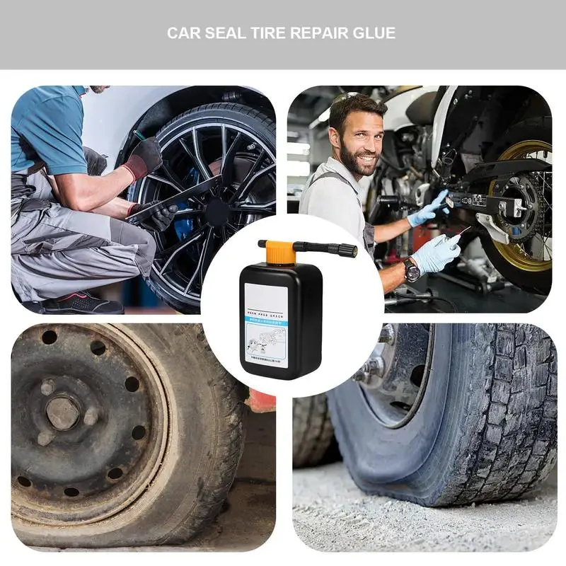 Tire Sealant Can 450ml Tire Instant Fix Sealant Can All Tubeless Tires Inflating Sealant Air Filler For Electric Car Caravan