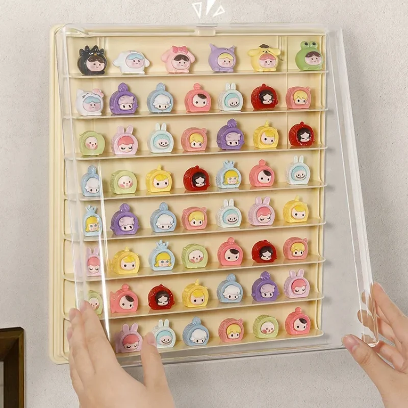 Blind Box Storage Rack Wall-Mounted Hand-made Display Transparent Action Figures Showcase Dolls Display Shelf Home Decor