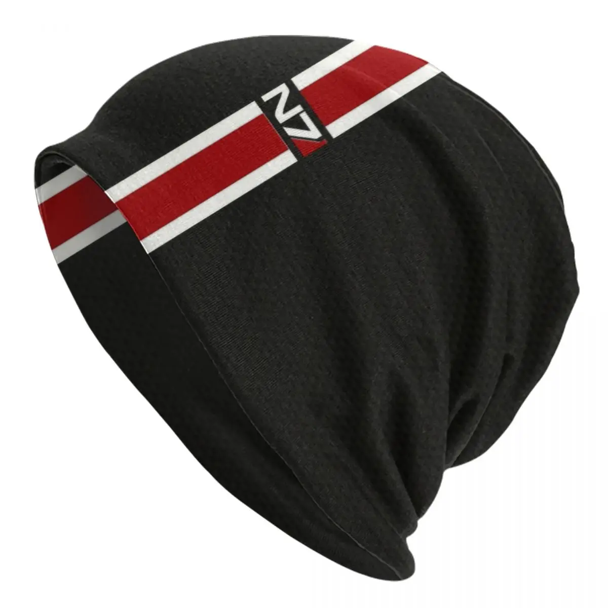 Classic Video Game N7 Mass Effect Skullies Beanies Caps Men Women Unisex Fashion Winter Warm Knitting Hat Adult Bonnet Hats