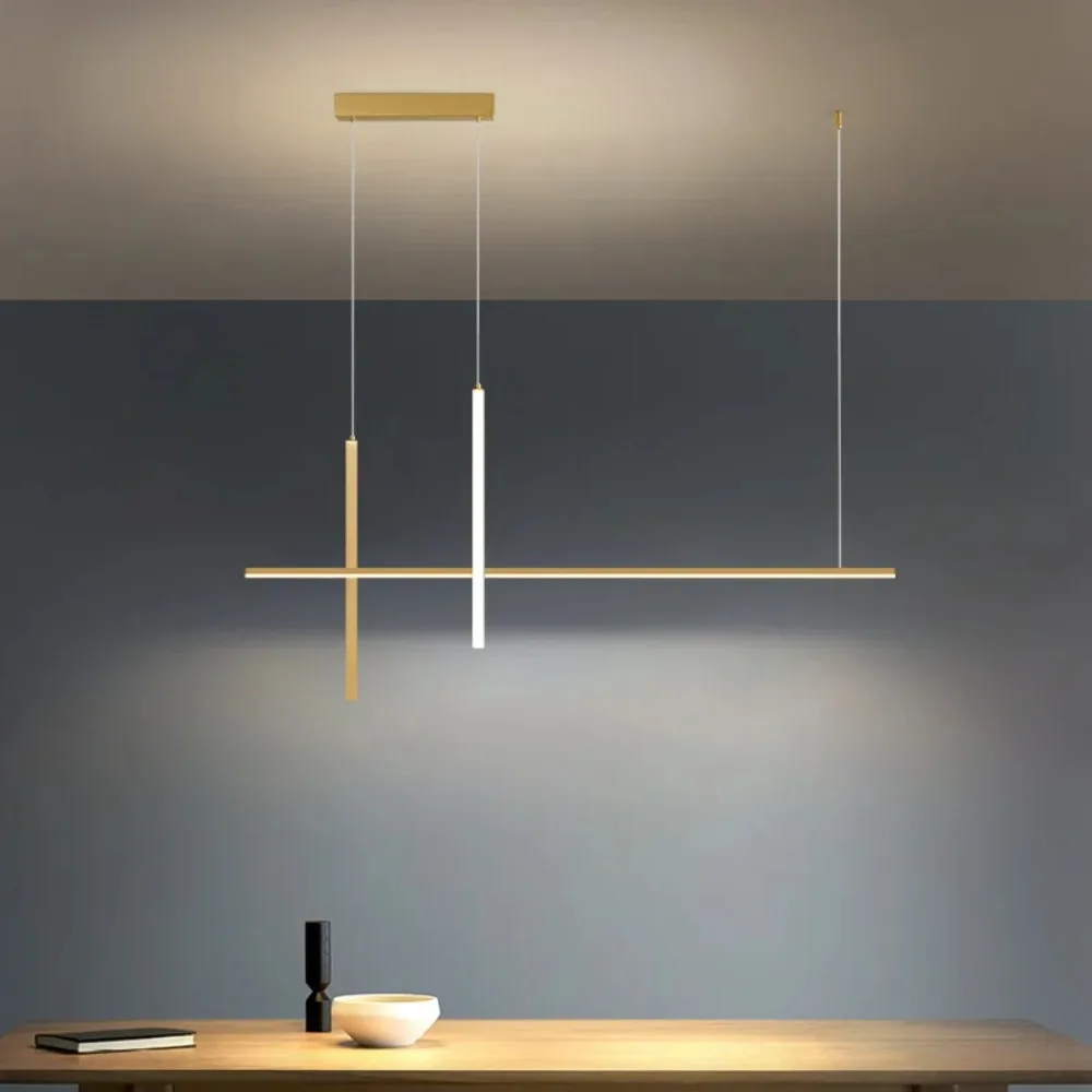 

Modern Minimalist Led Chandelier Dimmable Black for Table Dining Room Kitchen Bar Pendant Lamp Lighting Suspension Design Luster