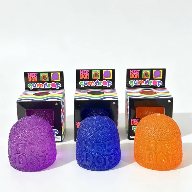 Needoh Gumdrop Slow Rebound Fidget Toy Soft Squeeze Stress Relief Ball Anti-Anxiety Sensory Daily Relaxation Anniversary Gift
