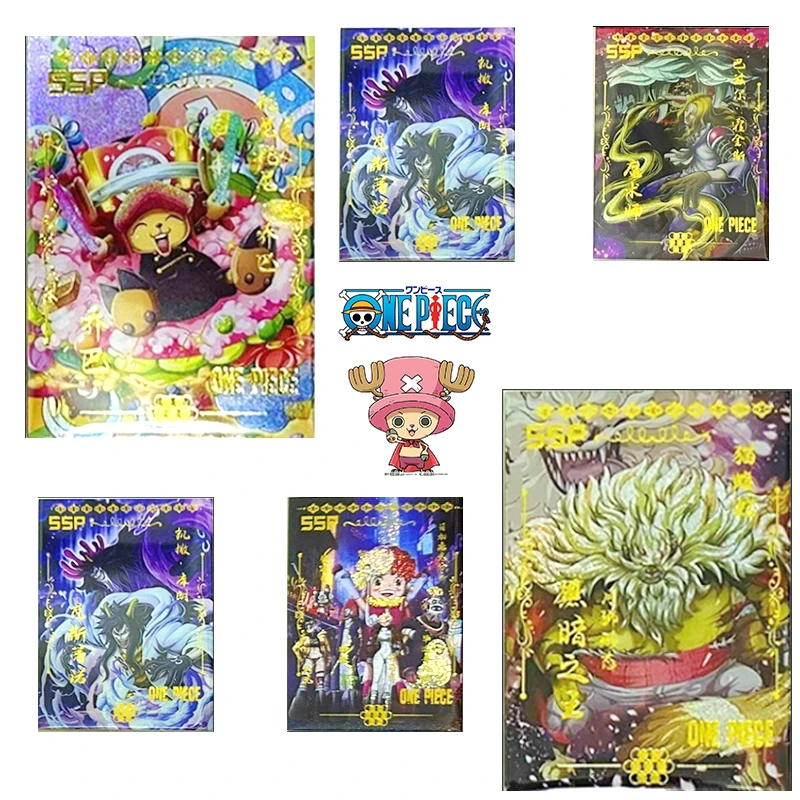 

One Piece Ssp Series Rare Collection Flash Card Tony Tony Chopper Anime Characters Bronzing Cartoon Toy Card Christmas Gift