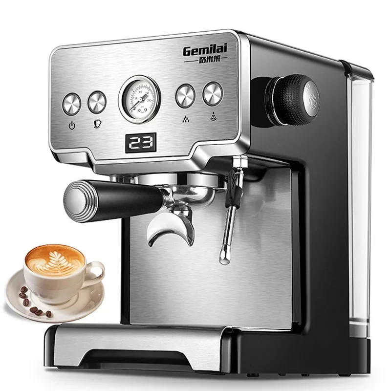 15Bar Crm3605 Coffee Maker with Steam Milk Frother Semi Automatic Espresso Machine