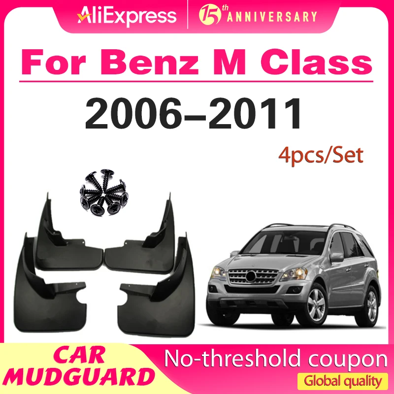 

Accessories Mud Flaps For Benz M Class M-Class W164 2006-2011 ML ML350 ML500 Mudflaps Splash Guards Mudguards 2010 2009 2008 07