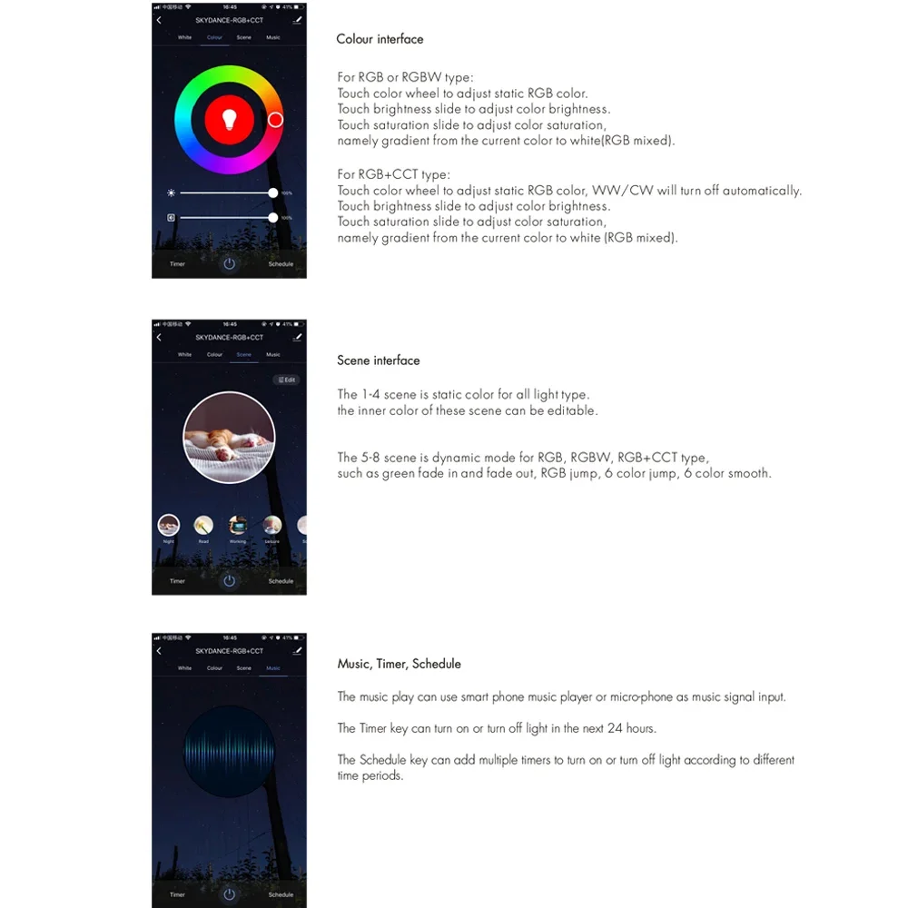 Tuya 5 in 1 LED Controller ZigBee -RF Converter Smart Voice APP Cloud Control 12V 24V Single Color RGBWW RGBW RGB+ CCT LED Light