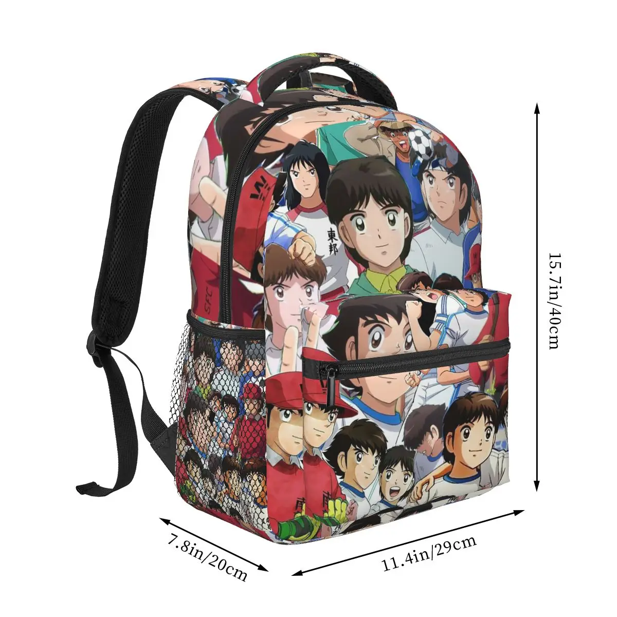 Japan Football Manga Captain Tsubasa Backpack Hot Sale Daypack Large Capacity Kids BookBag School Bag Shoulder Bag for Men Women