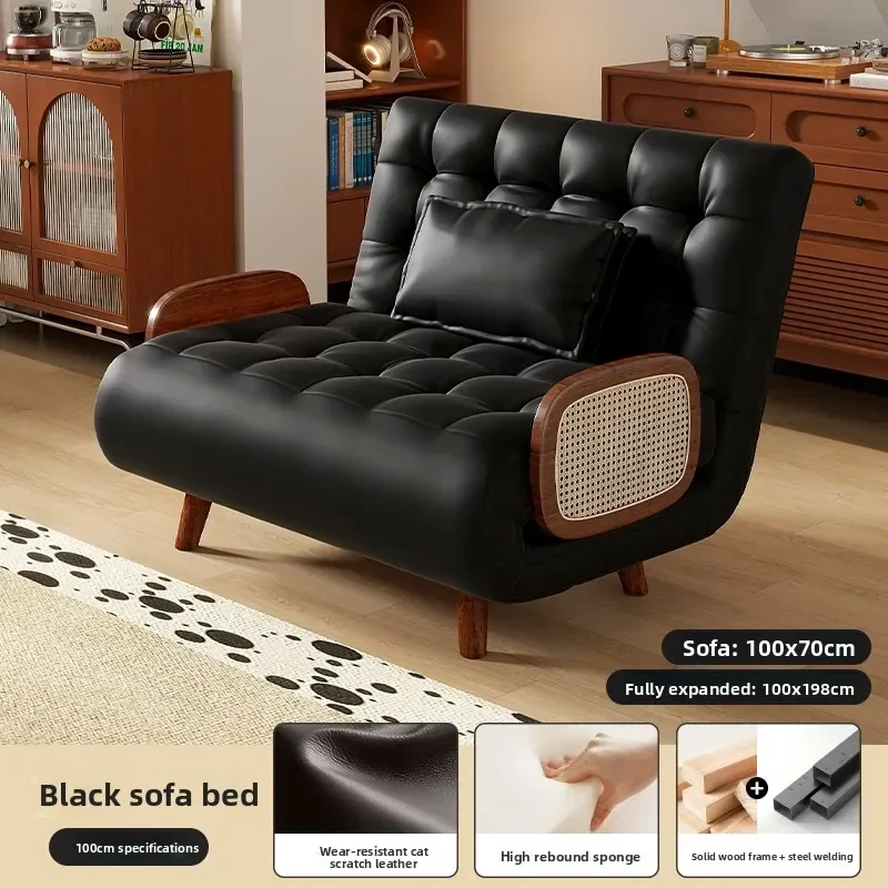 Celebrity Folding Sofa Bed Dual-purpose New Small Apartment Telescopic Bed Single Living Room Balcony Multi-function Bed
