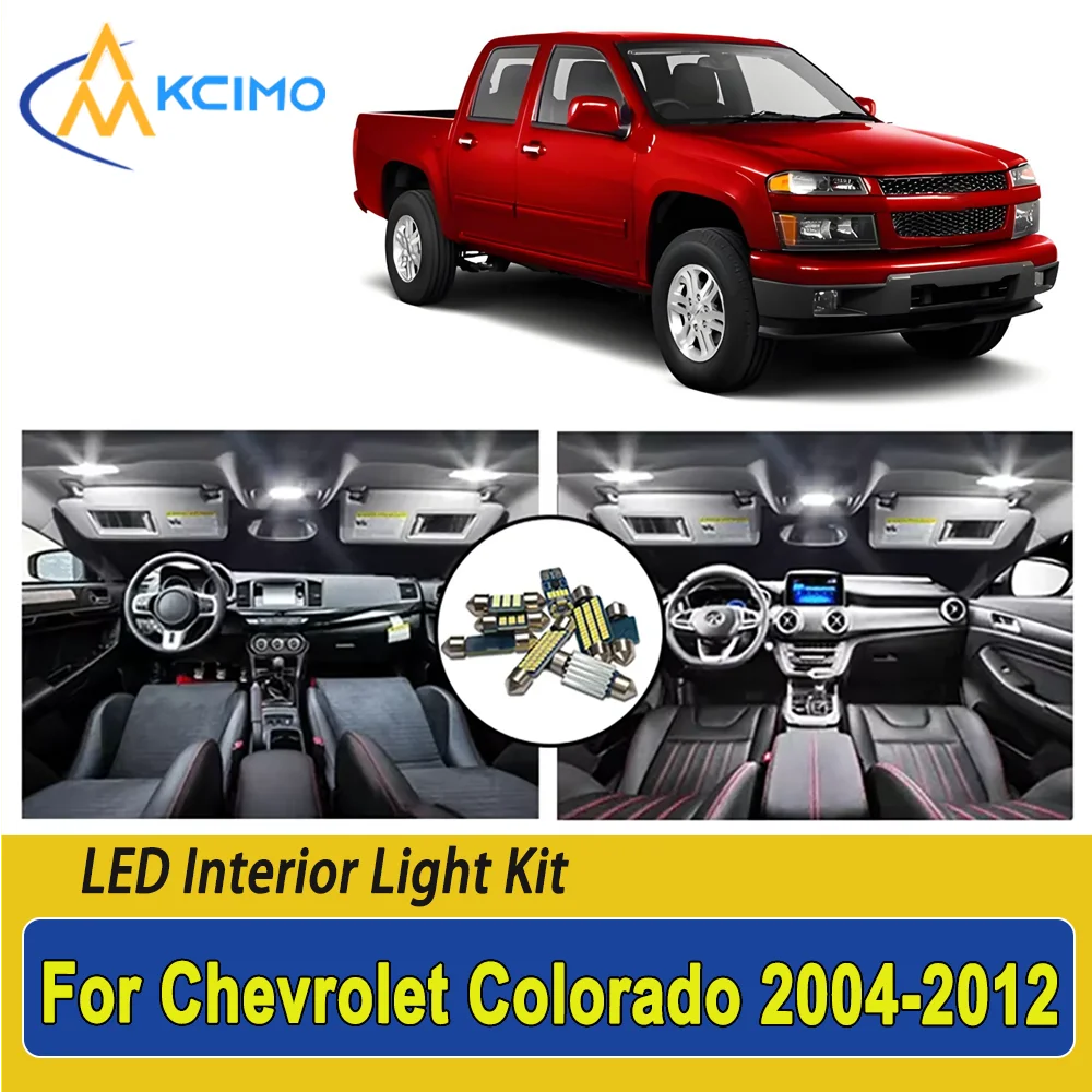 

New Light Bulb For Chevrolet Colorado (2004-2012) Premium Bright LED Interior Dome Map Trunk Light Kit Car Led Lamps Car LED