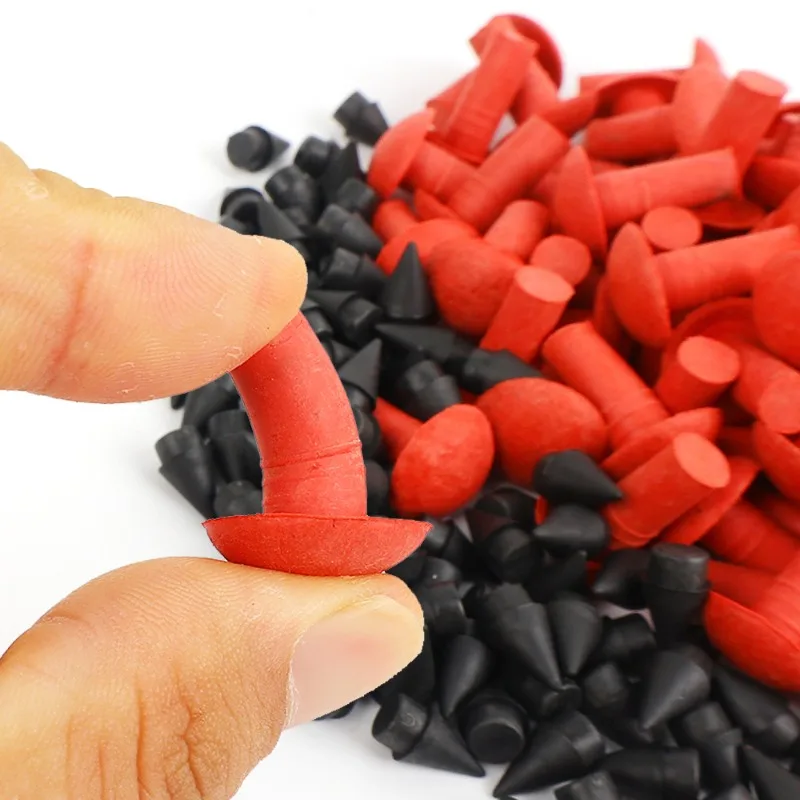 180Pcs Universal Mushroom Shaped Tubeless Tire Repair Insert Sockets Plugs Red Black 7mm 8mm Tire Repair Rubber for Car