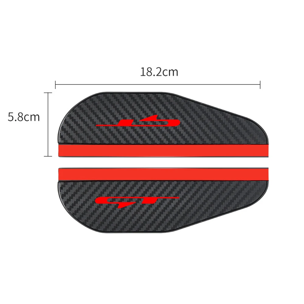 for kia forte gt car steering wheel cover 2pcs car Rearview mirror Carbon fiber Rain car accessories