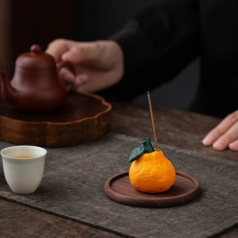 

Ceramic Incense Burner Ugly Orange Good Luck Home Indoor Incense Burner Mini Small Incense Burner Gift Incense Holder Incense St