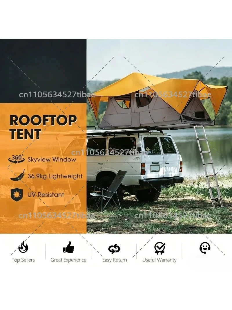 Soft Shell Roof Tent Waterproof Lightweight Car Rooftop Tent for 4x4 Off Road Camping Quick Setup Durable