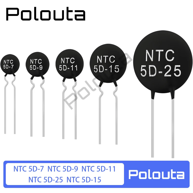 

10 Pcs NTC Thermistor Negative Temperature Coefficient MJ72 5D-15 5D-7 5D-25 5D-11 5D-9 Arduino Nano Free Shipping Electronic