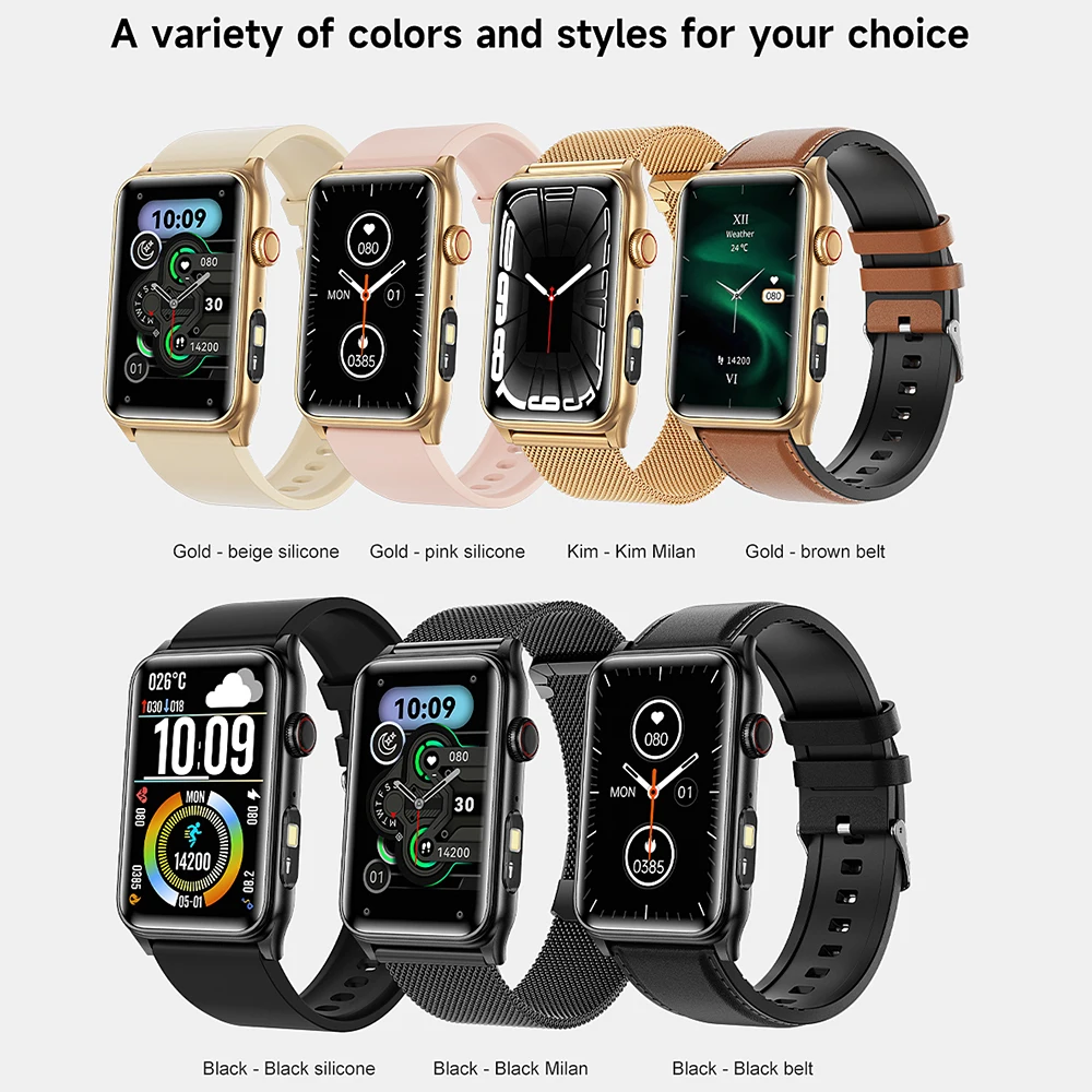 G50 Smart Watch Bracelet 1.57 inch IPS Full Touch Screen Fitness Tracker Bluetooth Calling Men Smartwatch Wristbands Flashlight